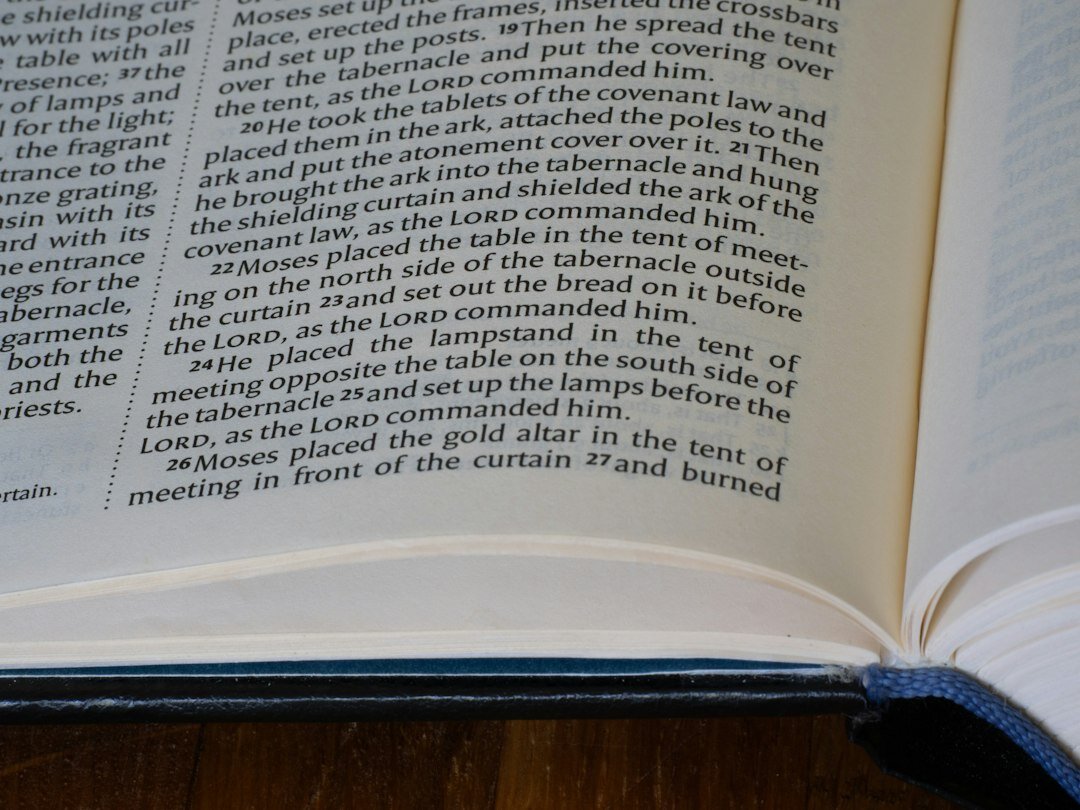 mystery novel open page