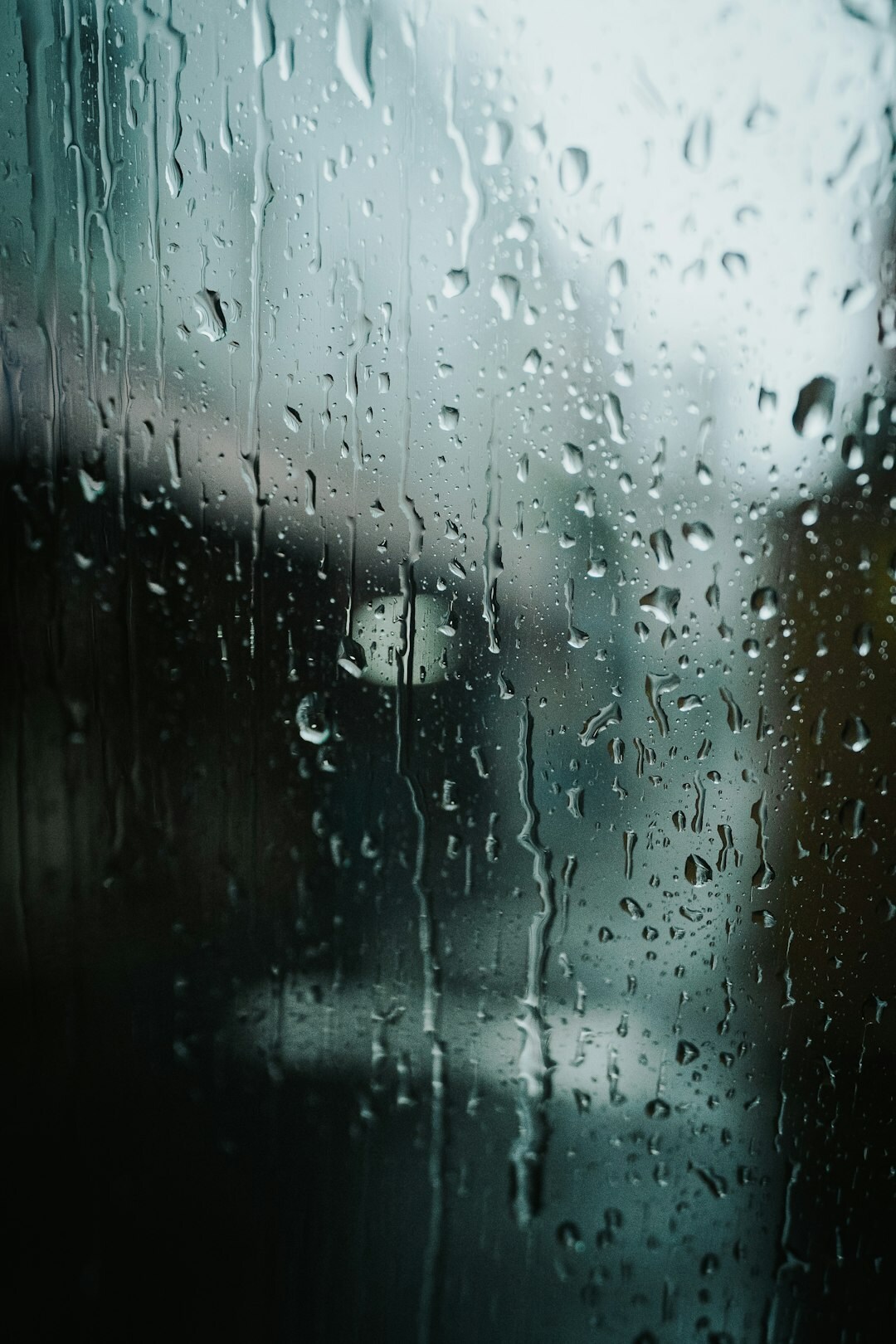 rainy window view